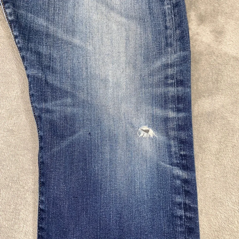 Polo Ralph Lauren Jeans Men 34/30 Blue Varick Slim Straight Fade Whisker Stretch